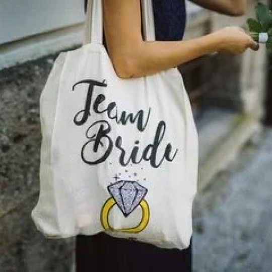 image tote bag team bride