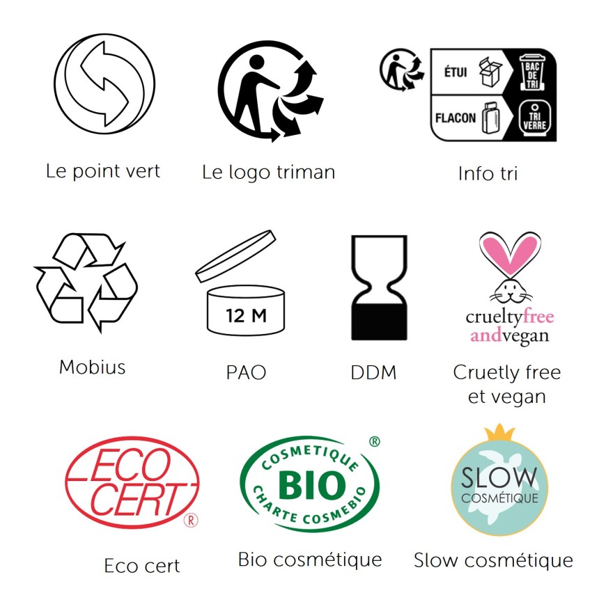 logos et labels réglementaire cosmétiques