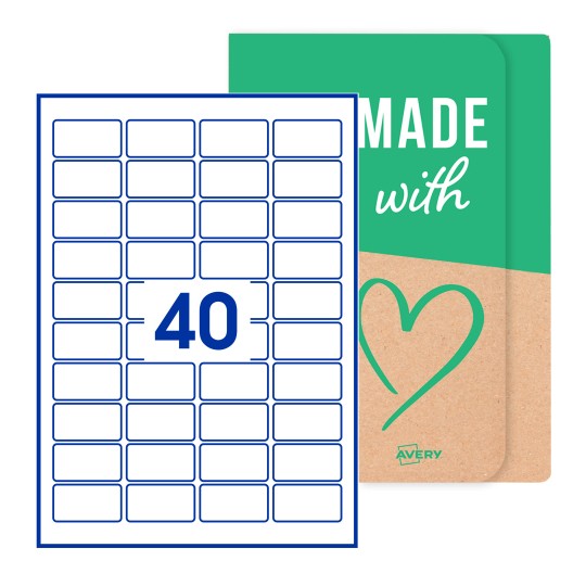 Etiquettes vierges 46x25mm - Etiquettes rectangles vierges 46x25 mm en planche A4 