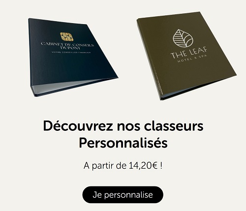 Classeurs personnalisés