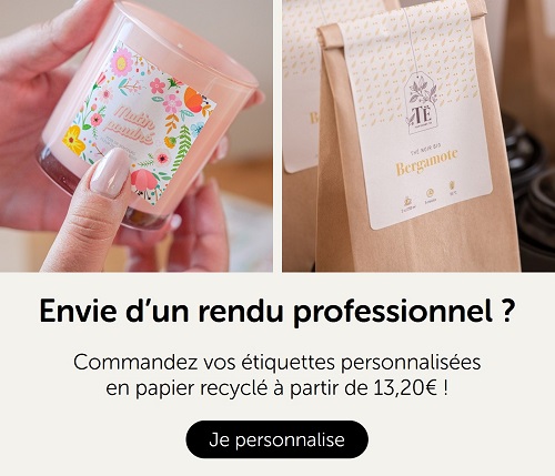 Etiquettes recyclées personnalisées Avery