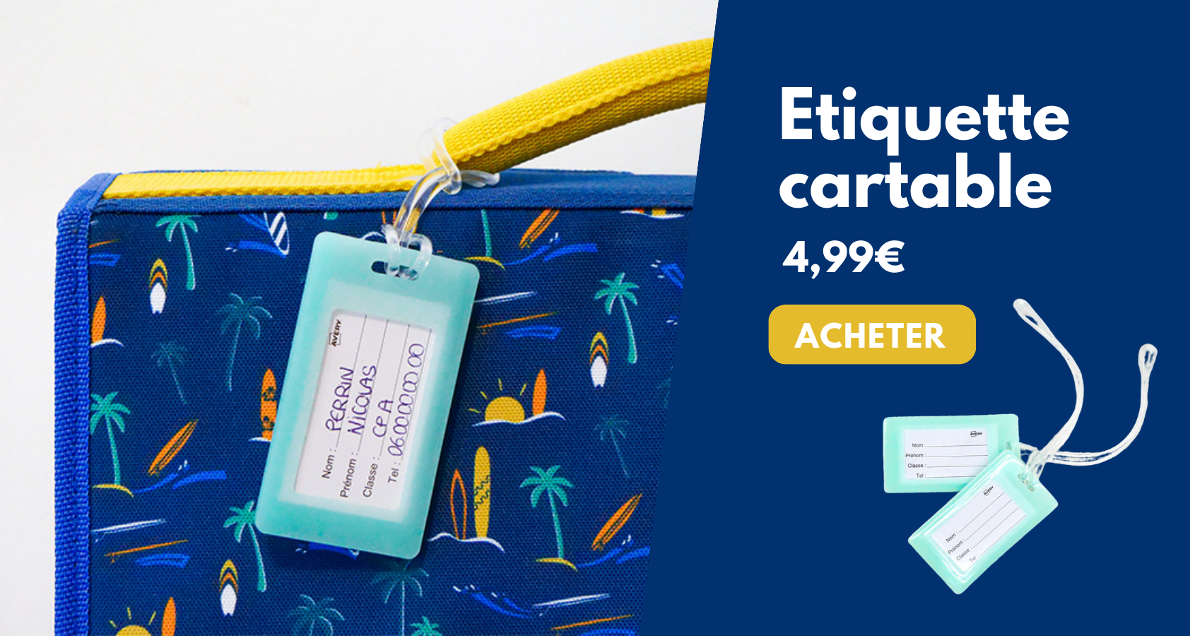 etiquette cartable