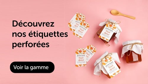 Etiquettes perforées personnalisées