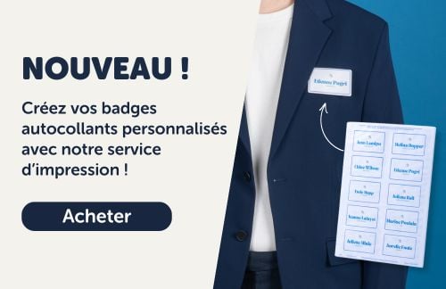 Nouveau service d'impression de badges personnalisés pour les évènements