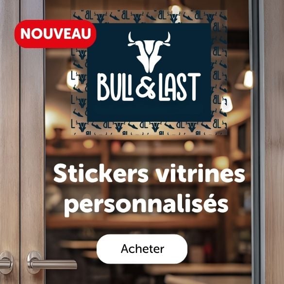 Stickers vitrines personnalisés