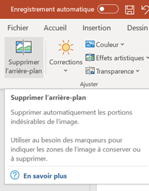 Retirer le fond d'une image avec Power Point