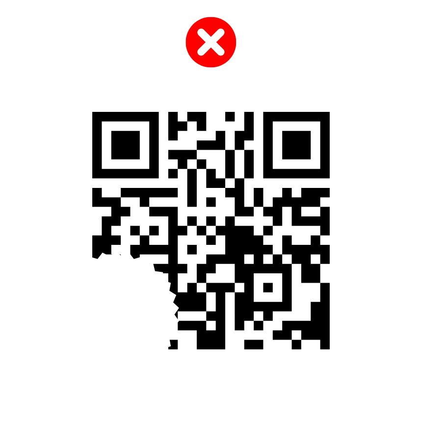 ERREUR : le QR code n'est pas complet