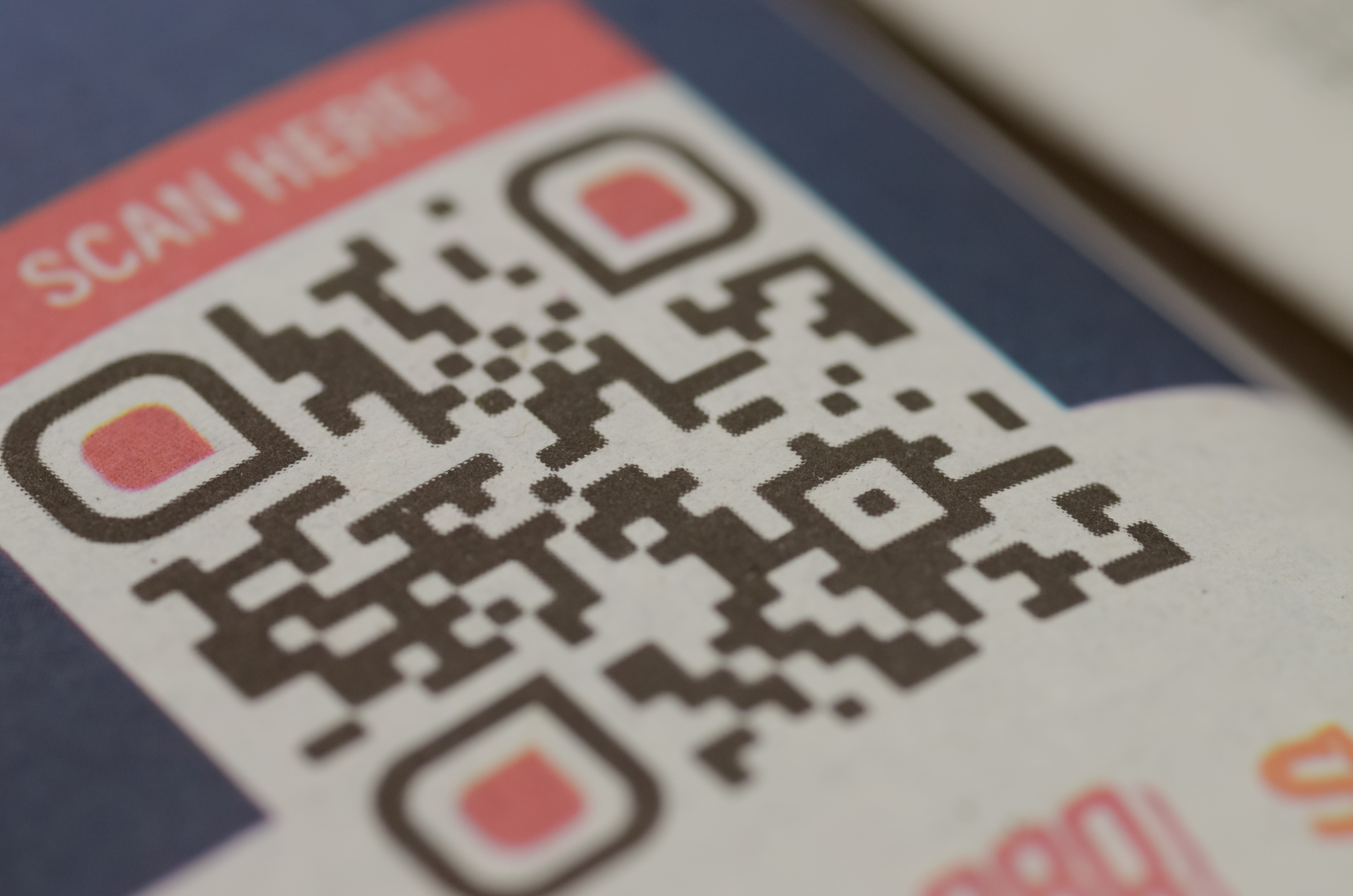 QR code sur l'étiquette d'un produit