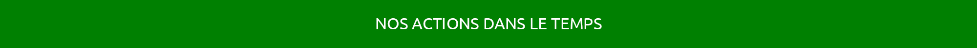 nos actions dans le temps