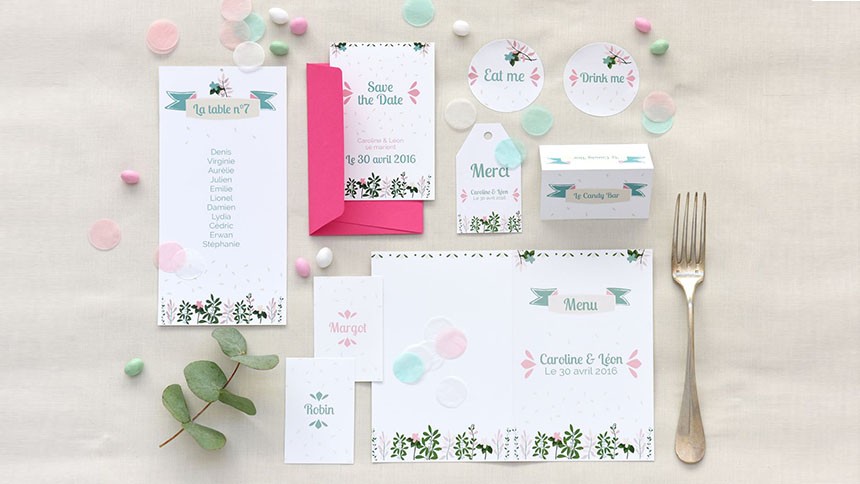 modeles mariage cartes