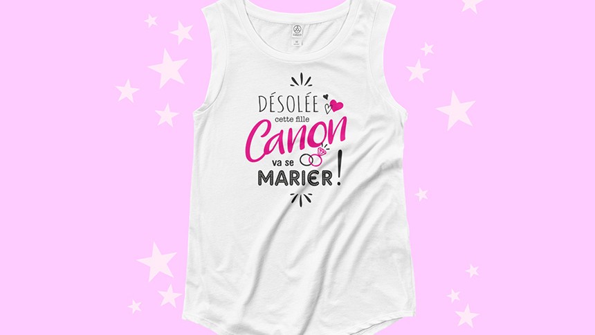 transfert t shirt evjf
