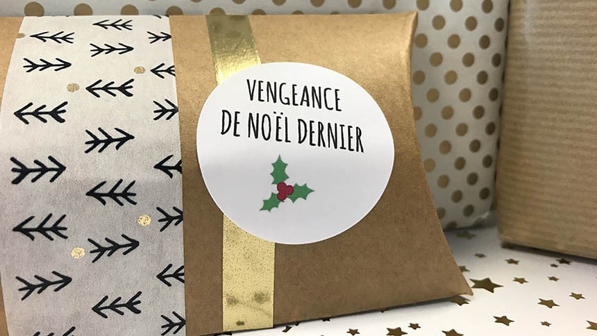 etiquettes cadeaux drole