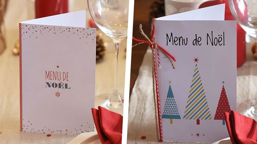 menus noel inspiration