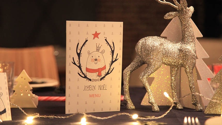 menus modele noel