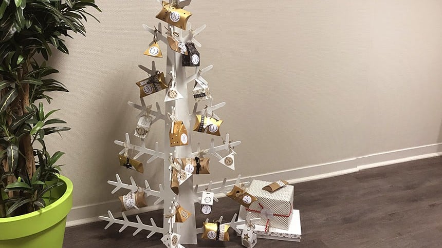 calendrier avent noel sapin