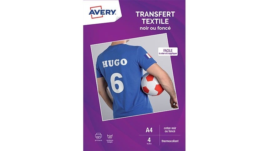 pack transfert textile noir