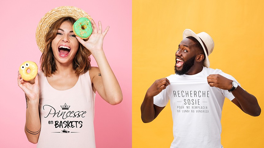 illustration tee shirts personnalisés