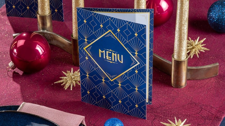 menu noel table chic