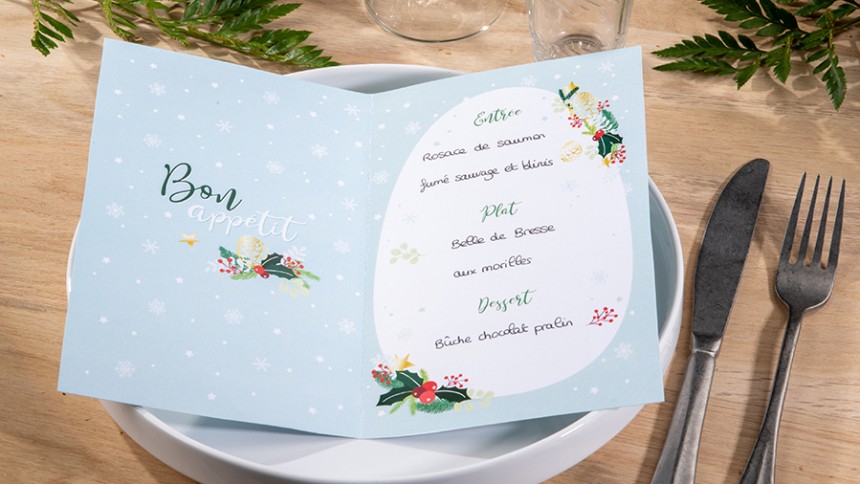 menu noel bord de mer