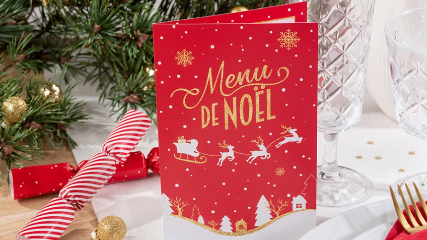 menu noel traineau