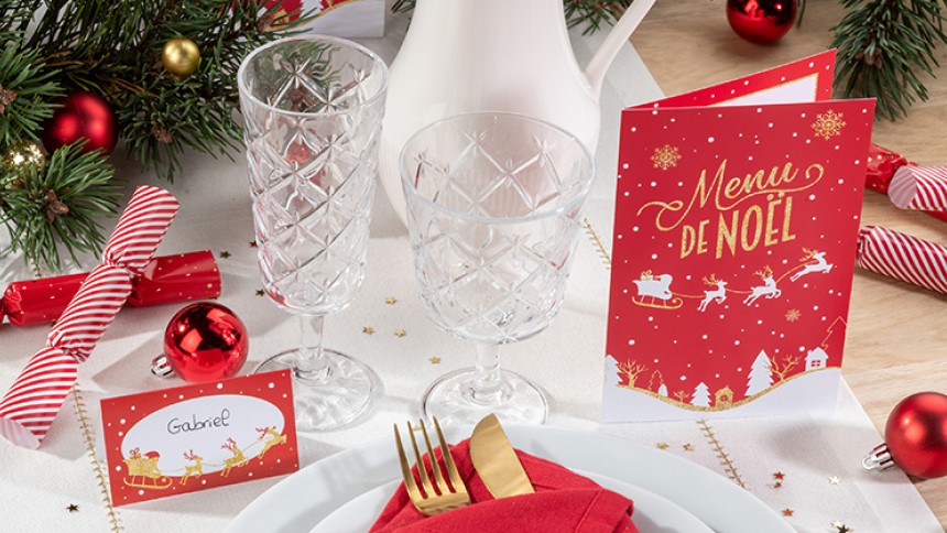 table de noël traditionnelle