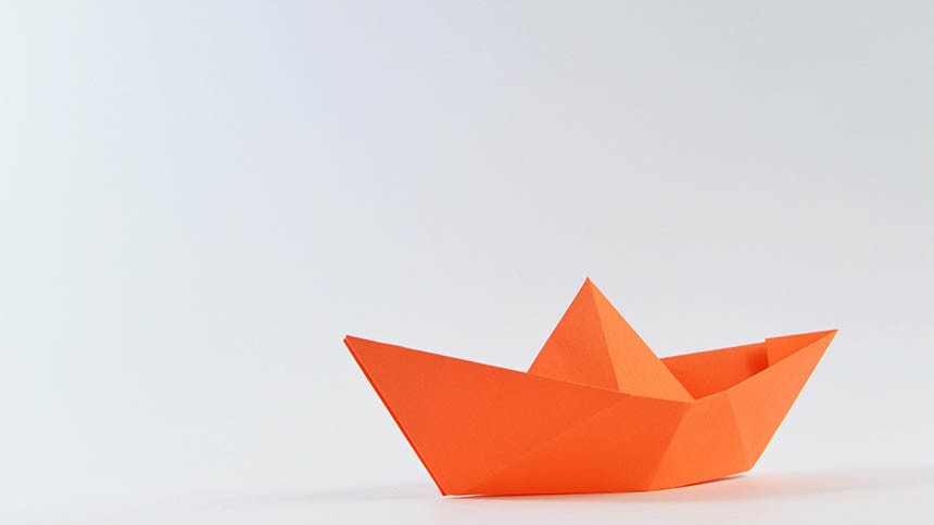 bateau origami