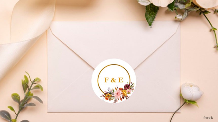 modele etiquettes mariage chic
