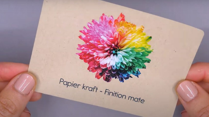 matière étiquette kraft