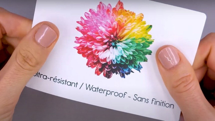 étiquette waterproof