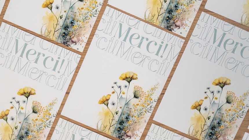 Cartes de remerciement