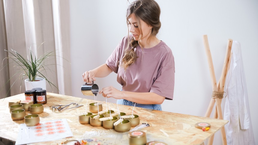 fabriquer une bougie de massage