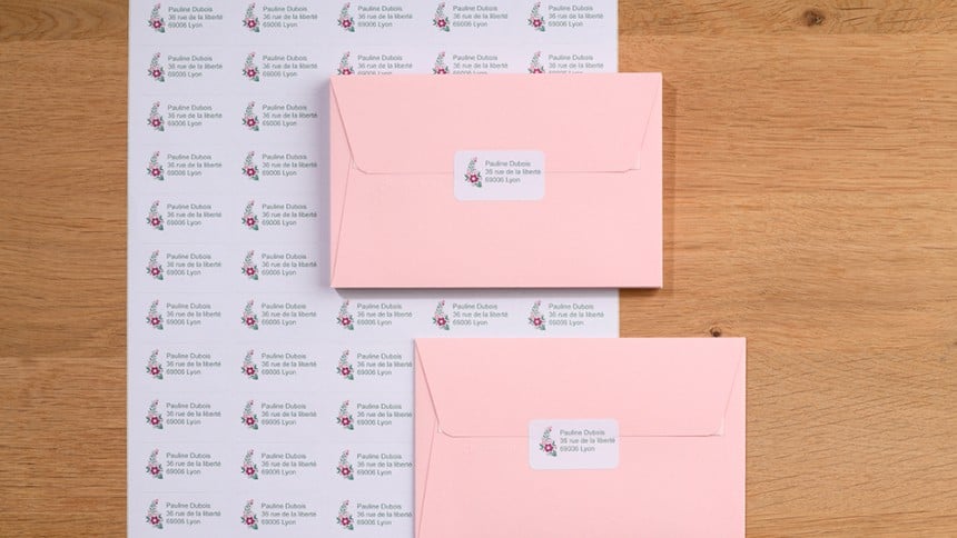 Etiquettes expéditeurs