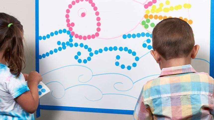 Gommettes rondes pour enfants