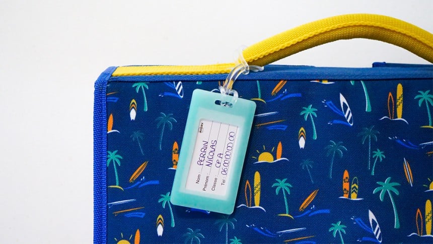 étiquette cartable