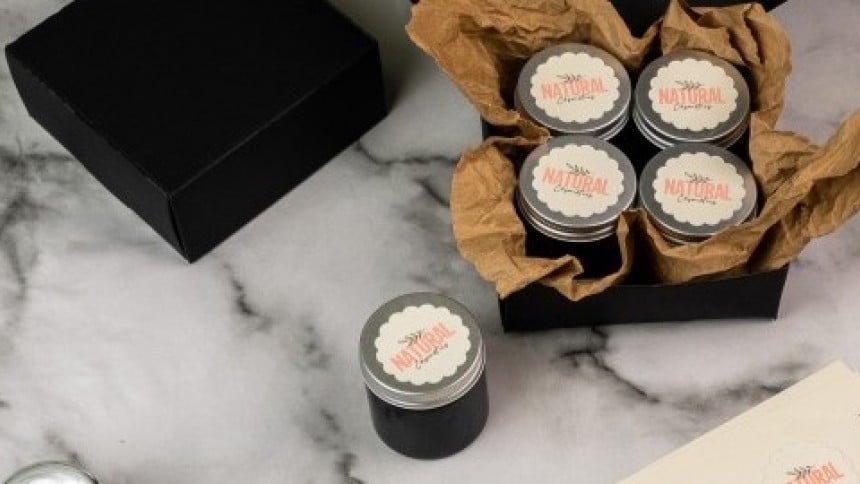 Etiquettes bougies en plastique effet nacré