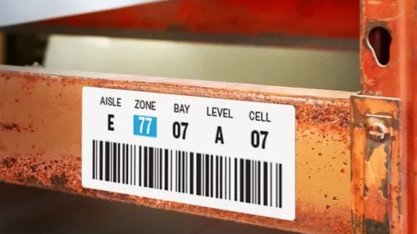 Etiquettes code-barres pour entreprôts