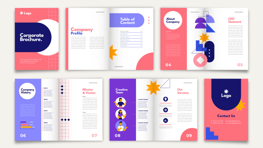 Illustration d'un guide de style fait sur Adobe Illustrator