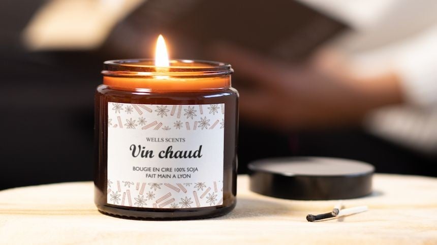 Design pour étiquettes bougies