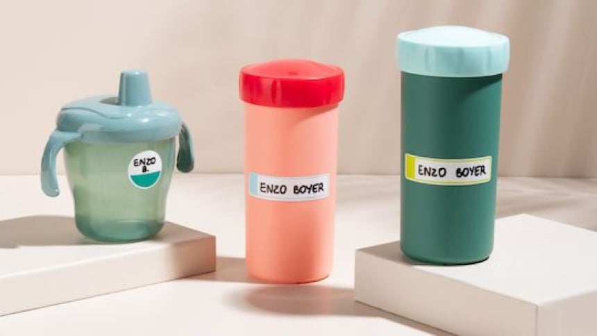 Etiquettes plastifiées pour les bébés