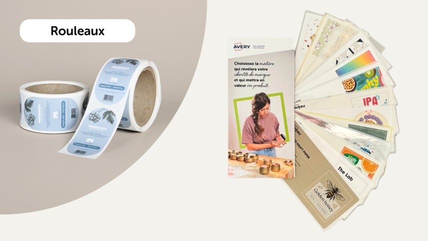 Kit échantillons d'étiquettes en rouleaux
