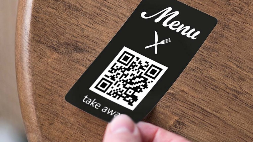 stickers qr code menu pour restaurant