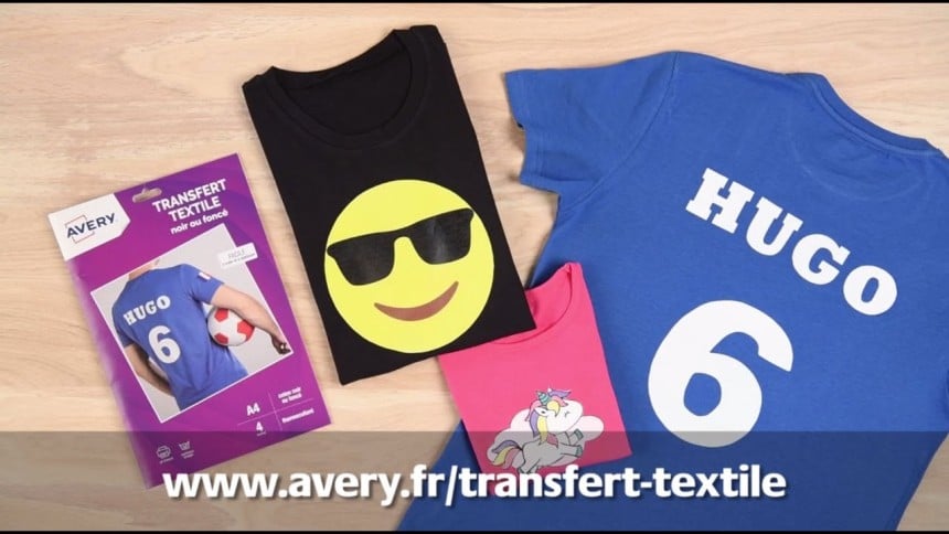 Papier transfert pour t-shirt tissus foncé, 22 - Scrapmalin