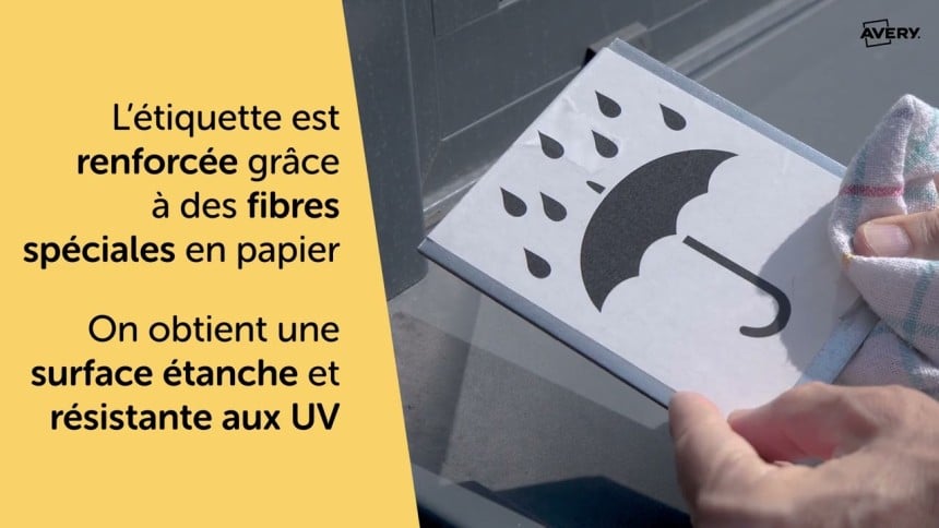 Etiquettes vierges en papier étanche - planche A4