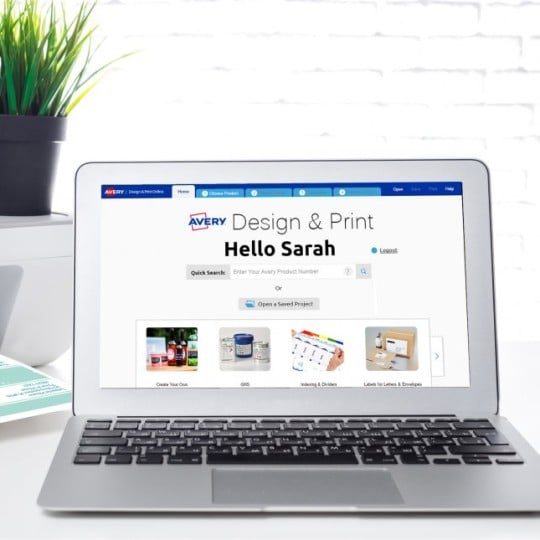Illustration de notre logiciel gratuit Design & Print sur un ordinateur