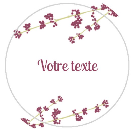 Étiquette autocollante / Stickers - Thème Champêtre & Kraft - Mmez Creazioni