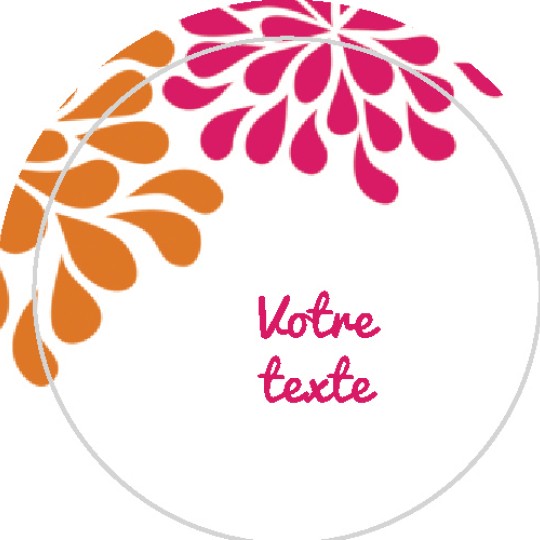 Étiquette autocollante / Stickers - Thème Champêtre bohème & Pêche - Mmez  Creazioni