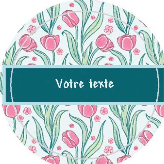 Étiquette autocollante / Stickers - Thème Champêtre bohème Rose - Mmez  Creazioni