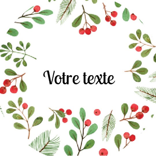 étiquettes mariage hiver