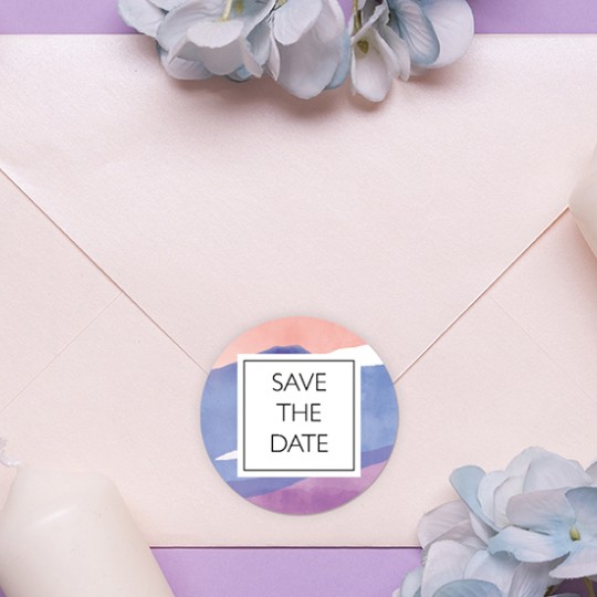 étiquettes mariage save the date