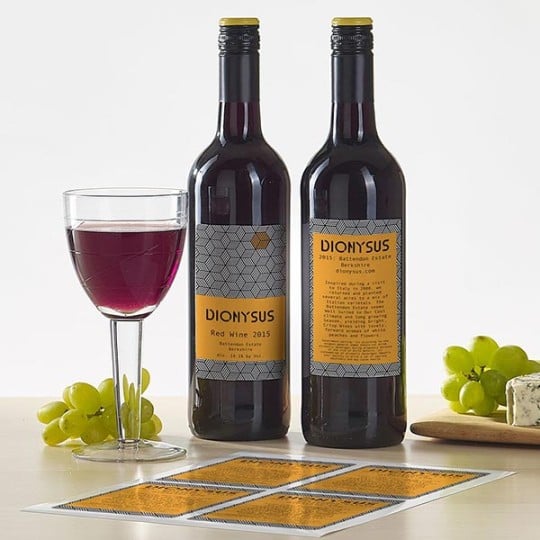 étiquette vin